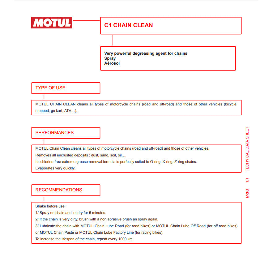 Motul C1 Chain Clean 400ml